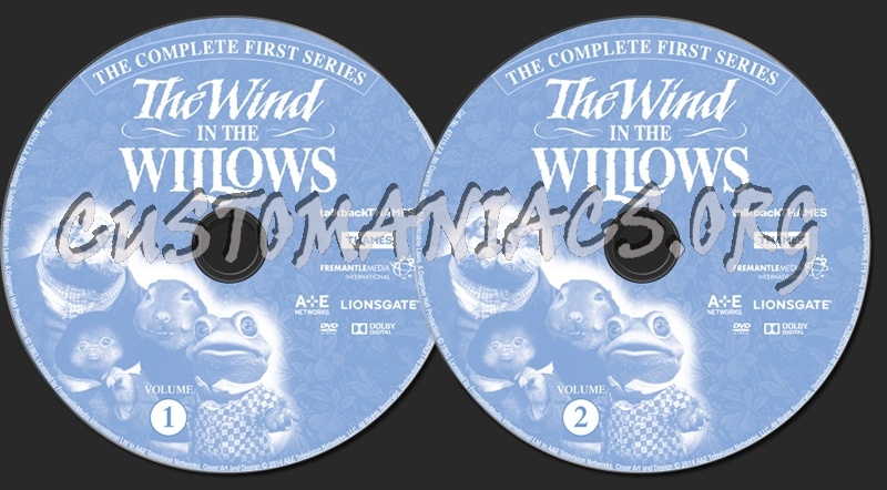 The Wind in the Willows Season 1 dvd label