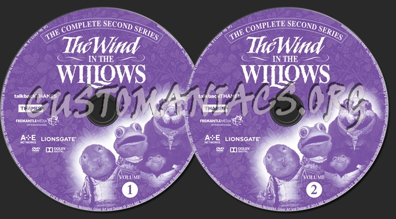 The Wind in the Willows Season 2 dvd label