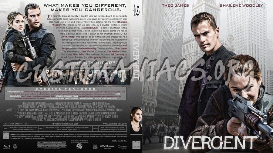 Divergent blu-ray cover