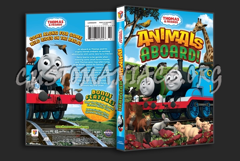 Thomas & Friends Animals Aboard! dvd cover