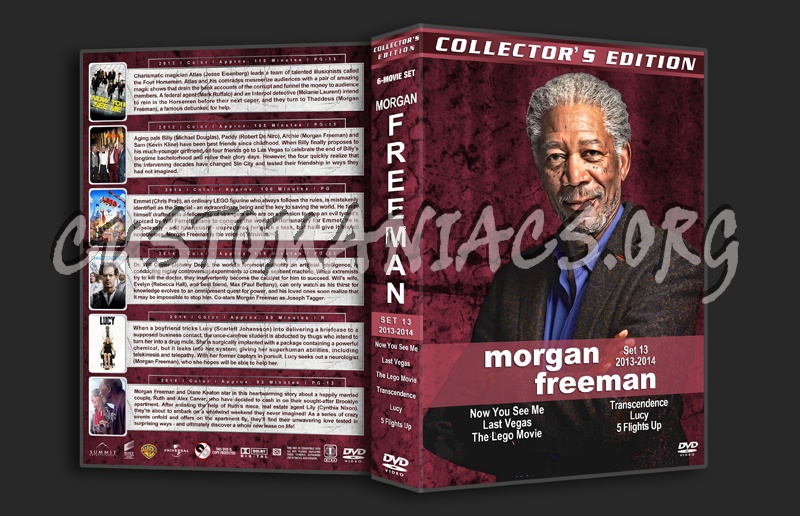 Morgan Freeman Film Collection - Set 13 (2013-2014) dvd cover