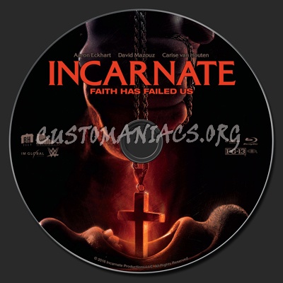 Incarnate (2016) blu-ray label