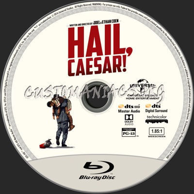 Hail Caesar! blu-ray label