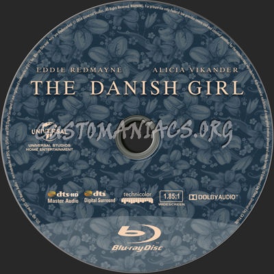 The Danish Girl blu-ray label