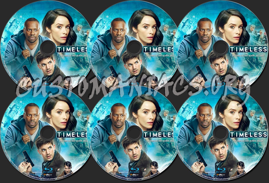 Timeless Season 1 blu-ray label