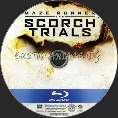 Maze Runner: The Scorch Trials blu-ray label