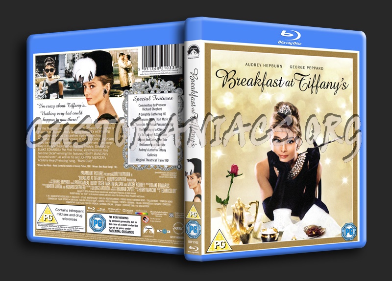 Breakfast at Tiffany's blu-ray cover