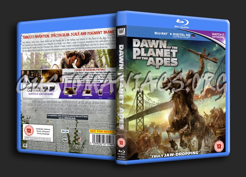 Dawn of the Planet of the Apes blu-ray cover