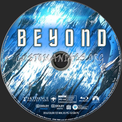 Star Trek Beyond blu-ray label