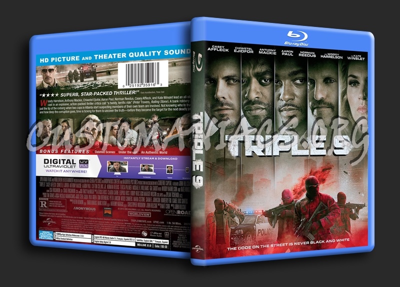 Triple 9 blu-ray cover