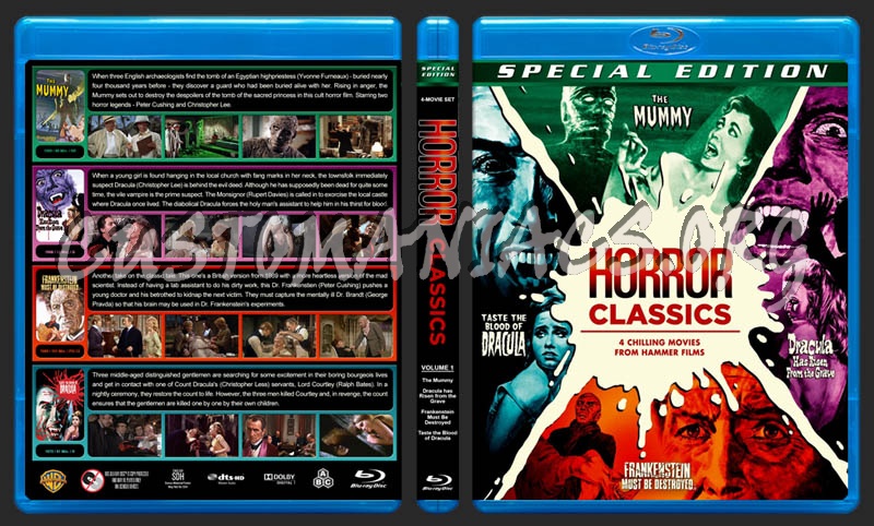 Hammer Films Horror Classics - Volume 1 (1958-1970) blu-ray cover