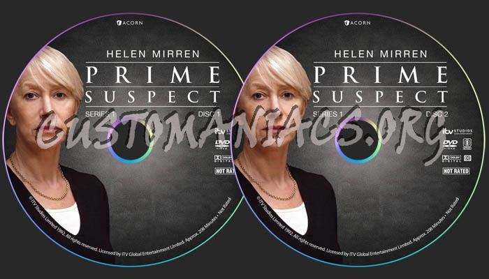 Prime Suspect - Series 1 dvd label