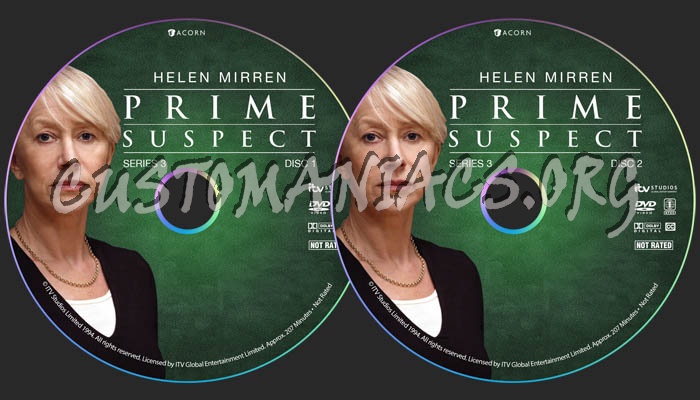 Prime Suspect - Series 3 dvd label