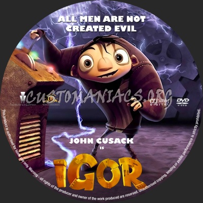 Igor dvd label