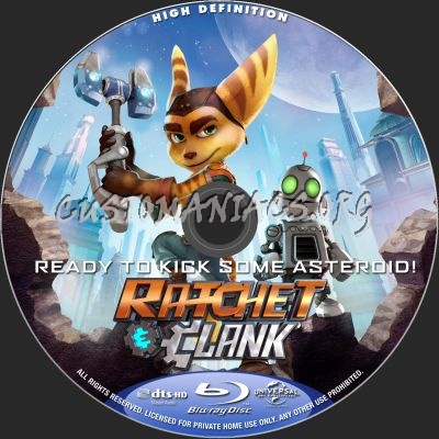 Ratchet And Clank blu-ray label