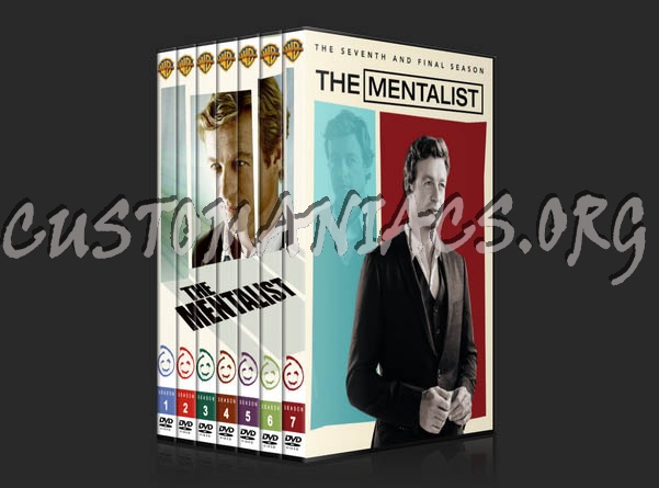 The Mentalist (spanning spine) - Seasons 1-7 dvd cover