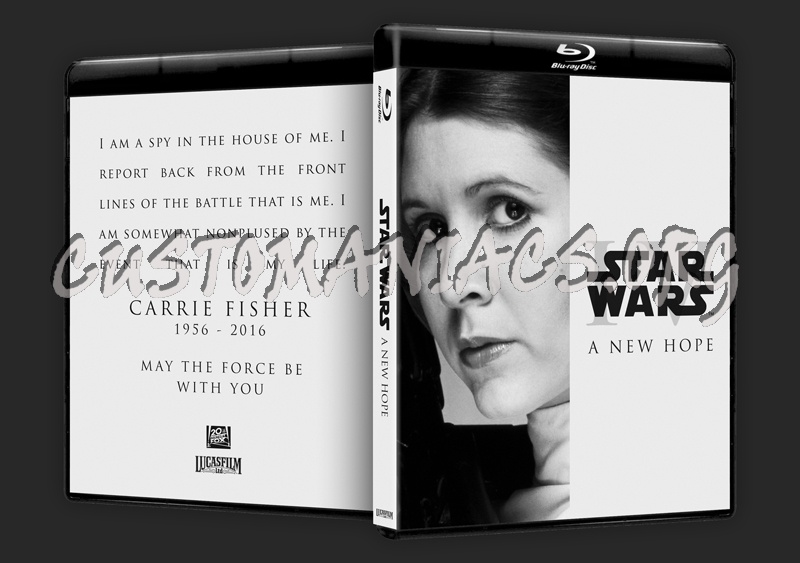 Star Wars: A New Hope (Carrie Fisher Commemorative Edition) blu-ray cover