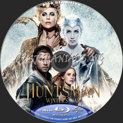 The Huntsman - Winter War blu-ray label