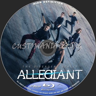 Allegiant blu-ray label