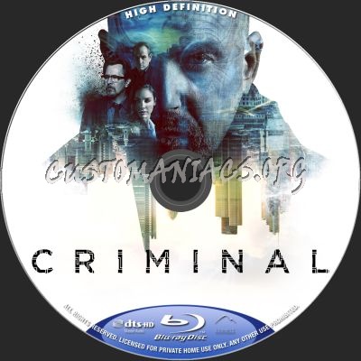 Criminal blu-ray label