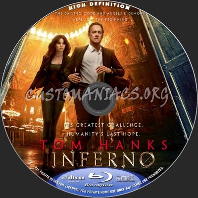 Inferno blu-ray label