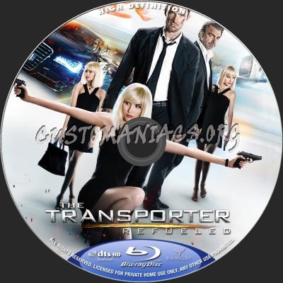 The Transporter Refueled blu-ray label