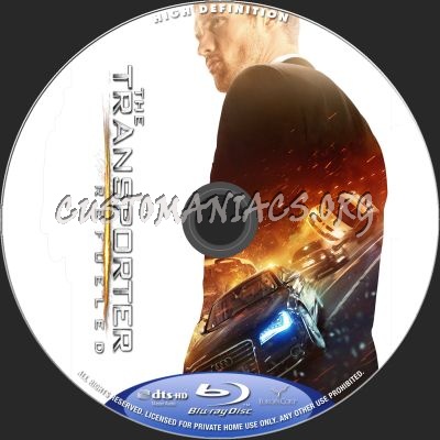 The Transporter Refueled blu-ray label