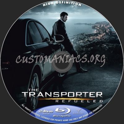 The Transporter Refueled blu-ray label