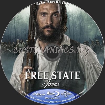 Free State Of Jones blu-ray label