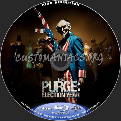 The Purge: Election Year blu-ray label