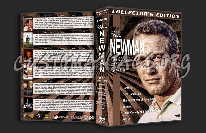 Paul Newman Film Collection - Set 5 (1967-1970) dvd cover