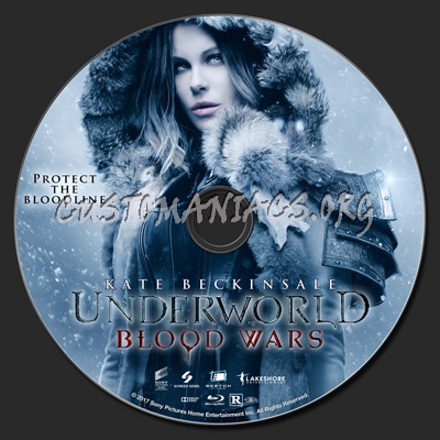 Underworld: Blood Wars blu-ray label