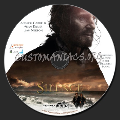 Silence (2016) blu-ray label