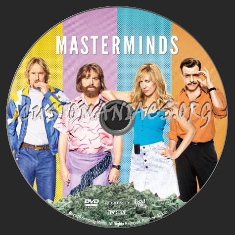 Masterminds (2015) dvd label