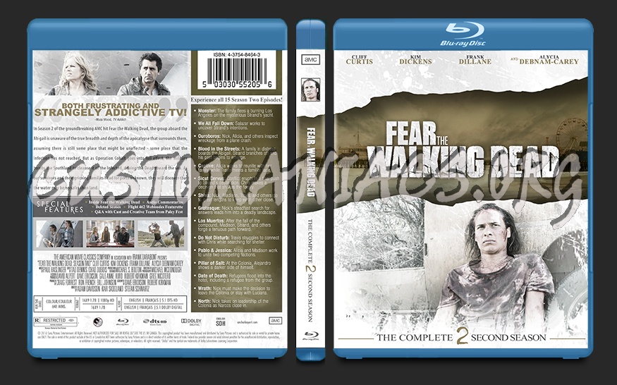 Fear the Walking Dead Season 2 blu-ray cover