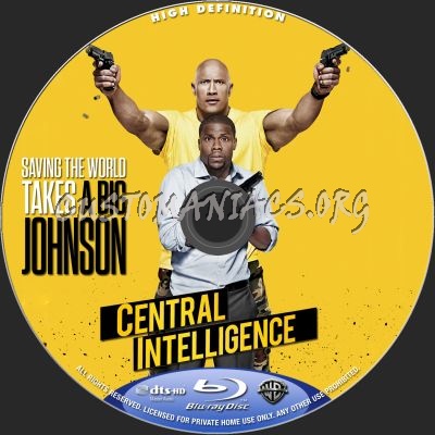 Central Intelligence blu-ray label