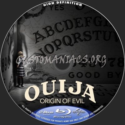 Ouija - Origin Of Evil blu-ray label