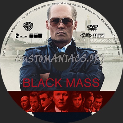 Black Mass dvd label