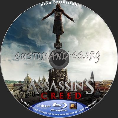 Assassin's Creed blu-ray label