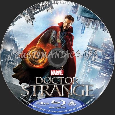 Doctor Strange blu-ray label