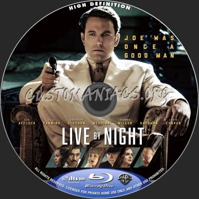 Live By Night blu-ray label