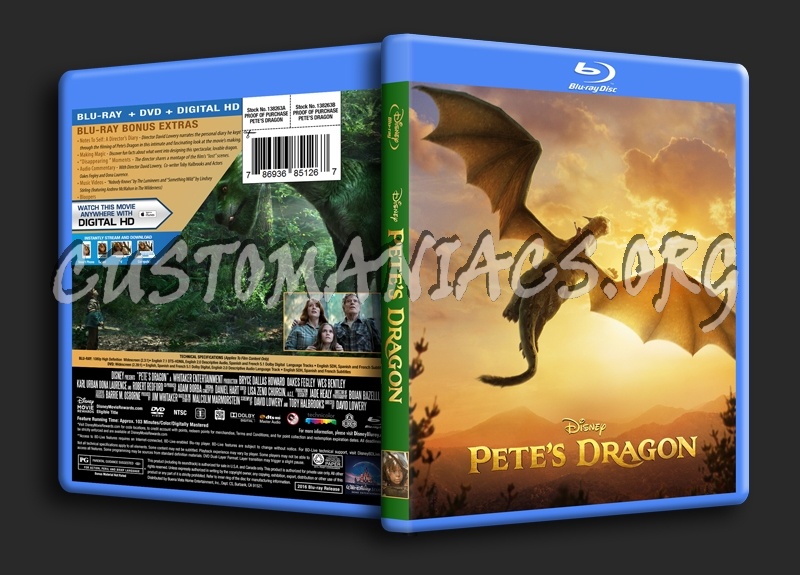 Pete's Dragon blu-ray cover