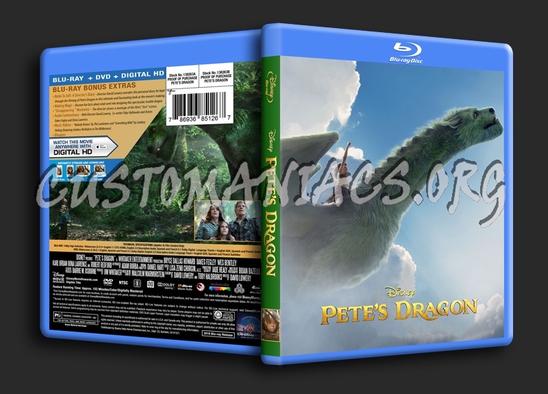 Pete's Dragon blu-ray cover