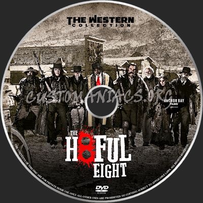 Hateful Eight dvd label