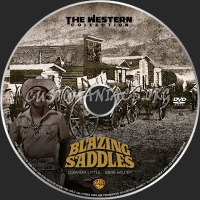 Blazing Saddles dvd label