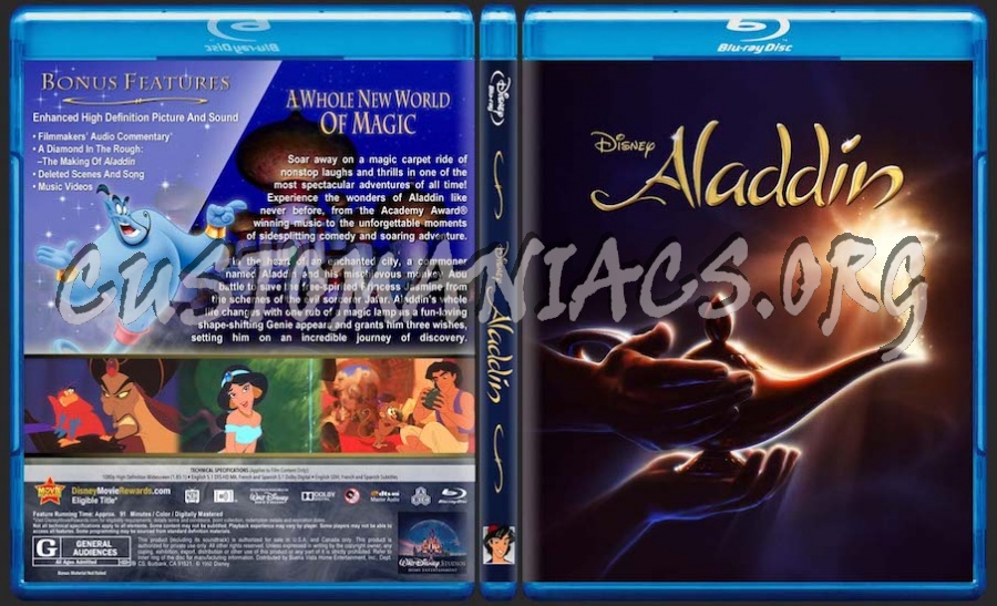 Aladdin blu-ray cover