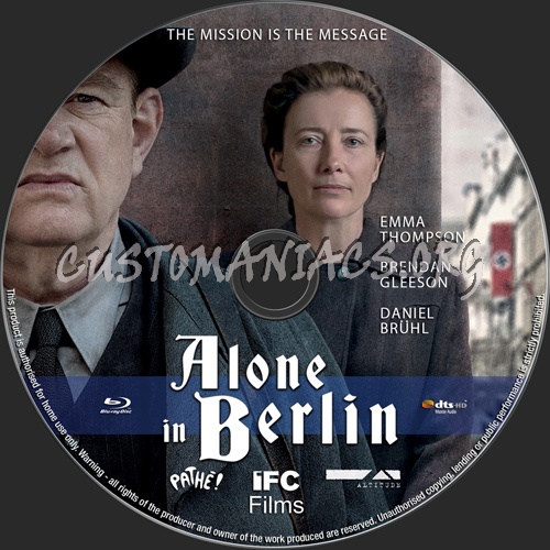 Alone In Berlin blu-ray label