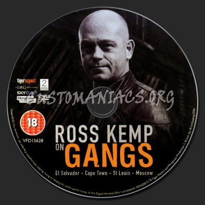 Ross Kemp on Gangs dvd label