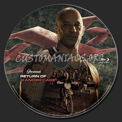 xXx: Return Of Xander Cage blu-ray label