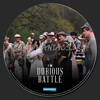 In Dubious Battle blu-ray label